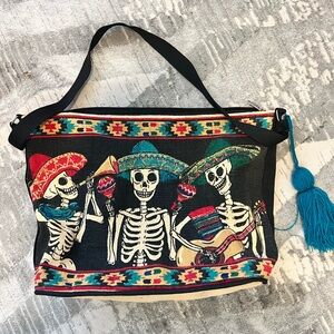 Sugar Skull Tote Bag Purse
